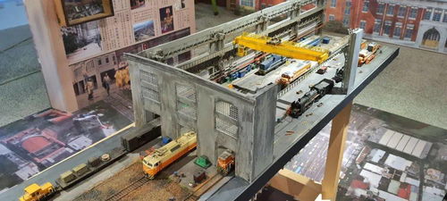 你要是不說(shuō),我還真以為這是臺(tái)北的火車(chē)整備車(chē)間 模型